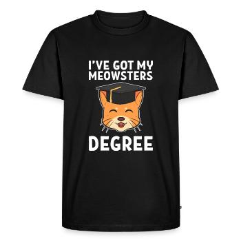 Cérémonie de remise des diplômes de maîtrise - T-shirt Premium bio Homme - noir - Devant - Nico (187cm)