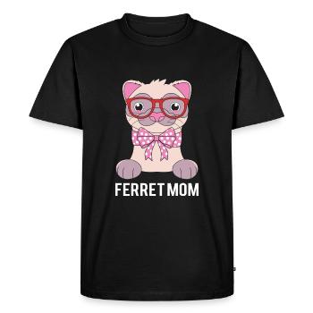 Furet - T-shirt Premium bio Homme - noir - Devant - Nico (187cm)