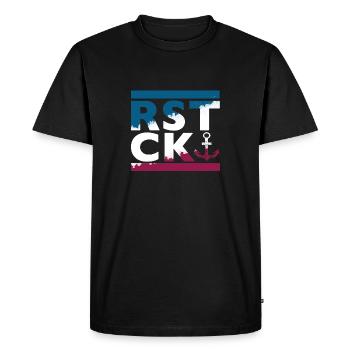 Ancienne ville hanséatique - T-shirt Premium bio Homme - noir - Devant - Nico (187cm)