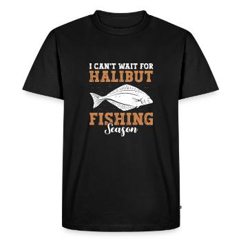 Halibut fishing accessories for men Halibut fishermen - Men's Premium Organic T-Shirt - black - Front - Nico (187cm)