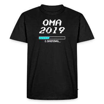 Grandma 2019 Chargement Chargement Barre de chargement Pixels Cadeaux - T-shirt Premium bio Homme - noir - Devant - Nico (187cm)