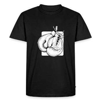 Boxing Gloves - Men's Premium Organic T-Shirt - black - Front - Nico (187cm)