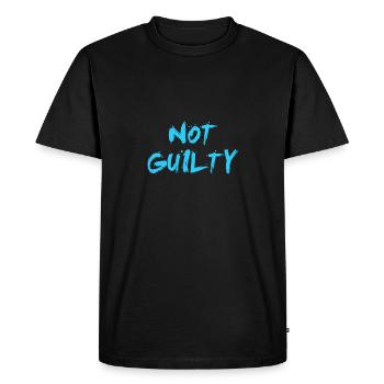NON COUPABLE LUMIÈRE BLEU COOL - T-shirt Premium bio Homme - noir - Devant - Nico (187cm)
