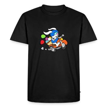 Easter easter bunny - Men's Premium Organic T-Shirt - black - Front - Nico (187cm)