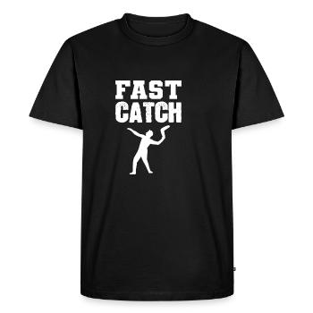 Fast Catch Poison sportif - T-shirt Premium bio Homme - noir - Devant - Nico (187cm)
