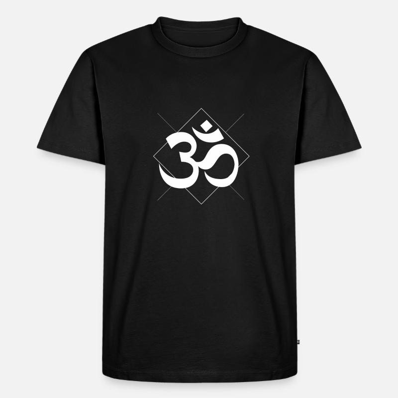 OM sign - Men's Premium Organic T-Shirt - black
