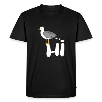 Seagull Hi - Seagull Hi - Seagull Pups - T-shirt Premium bio Homme - noir - Devant - Nico (187cm)
