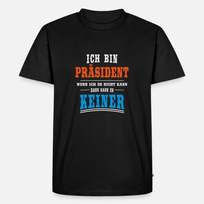 Präsident Beruf - Männer Premium Bio T-Shirt - Schwarz