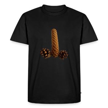 robinet - T-shirt Premium bio Homme - noir - Devant - Nico (187cm)