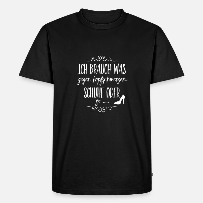 Schuhe - Männer Premium Bio T-Shirt - Schwarz