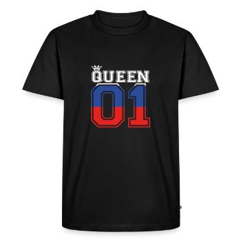 pays partenaire roi prince Russie 01 - T-shirt Premium bio Homme - noir - Devant - Nico (187cm)