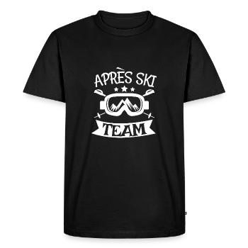 apres ski team mountains w - T-shirt Premium bio Homme - noir - Devant - Nico (187cm)