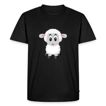 Sheep Baby Lamb - Men's Premium Organic T-Shirt - black - Front - Nico (187cm)