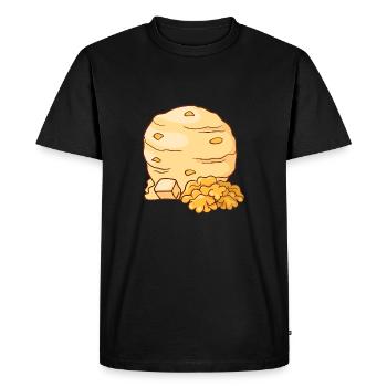 Glace à la crème glacée à la crème glacée à la crème glacée - T-shirt Premium bio Homme - noir - Devant - Nico (187cm)