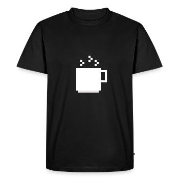 tasse - T-shirt Premium bio Homme - noir - Devant - Nico (187cm)
