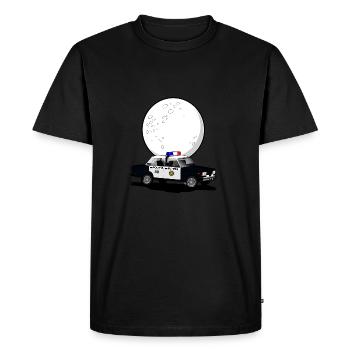 Politia rutiera - T-shirt Premium bio Homme - noir - Devant - Nico (187cm)