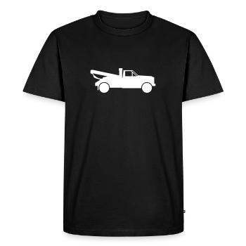 Dépanneur - T-shirt Premium bio Homme - noir - Devant - Nico (187cm)