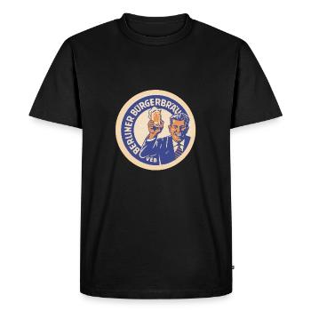 VEB Berliner Buergerbraeu - T-shirt Premium bio Homme - noir - Devant - Nico (187cm)