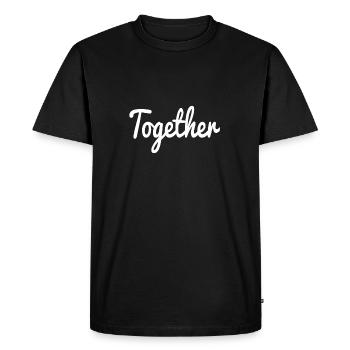 Together forever la paire parfaite Tshirt white - T-shirt Premium bio Homme - noir - Devant - Nico (187cm)