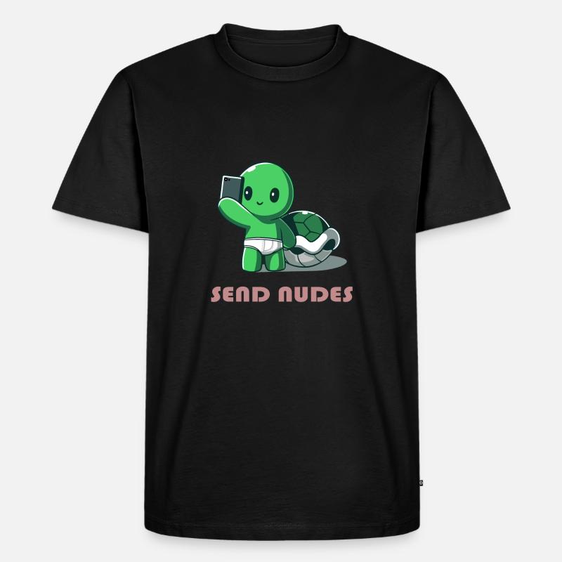 Sende Akte - Männer Premium Bio T-Shirt - Schwarz