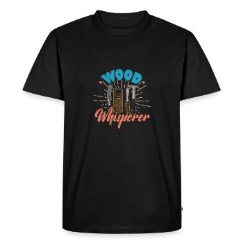 charpentier menuiserie menuiserie profession de menuisier - T-shirt Premium bio Homme - noir - Devant - Nico (187cm)