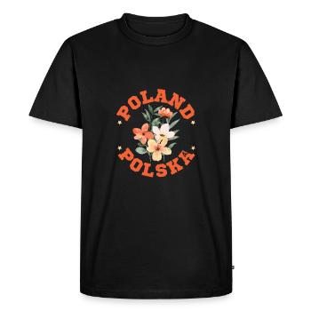 Poland Polish Polska Polski Husaria Cavalry - Men's Premium Organic T-Shirt - black - Front - Nico (187cm)