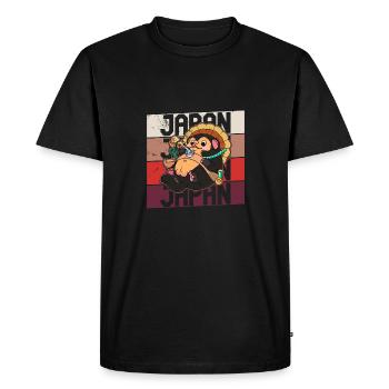 Raccoon Dog Raccoon Dog Enok Japon - T-shirt Premium bio Homme - noir - Devant - Nico (187cm)