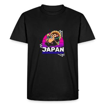 Raccoon Dog Raccoon Dog Enok Japon - T-shirt Premium bio Homme - noir - Devant - Nico (187cm)