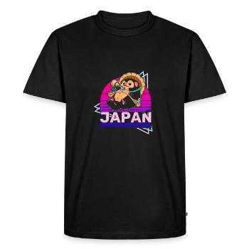 Raccoon Dog Raccoon Dog Enok Japon - T-shirt Premium bio Homme - noir - Devant - Nico (187cm)