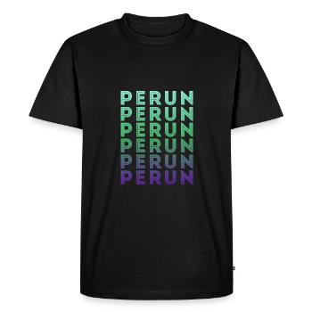 Mythes slaves péruns du slave païen - T-shirt Premium bio Homme - noir - Devant - Nico (187cm)