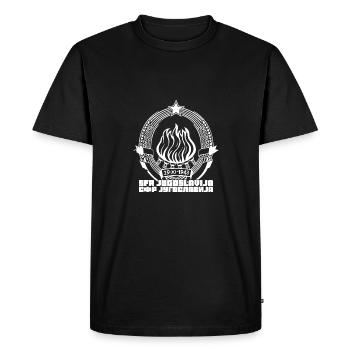 Jugoslavija Yougoslavie Jugo Tito SFRJ Jugoslawien - T-shirt Premium bio Homme - noir - Devant - Nico (187cm)