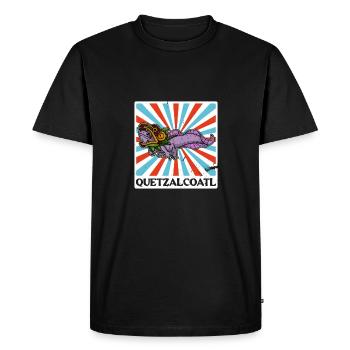 Quetzalcoatl Axolotl Mexico Aztecs Deity - Men's Premium Organic T-Shirt - black - Front - Nico (187cm)