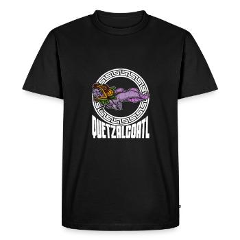 Quetzalcoatl Axolotl Mexico Aztecs Deity - Men's Premium Organic T-Shirt - black - Front - Nico (187cm)
