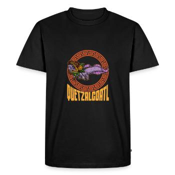 Quetzalcoatl Axolotl Mexico Aztecs Deity - Men's Premium Organic T-Shirt - black - Front - Nico (187cm)