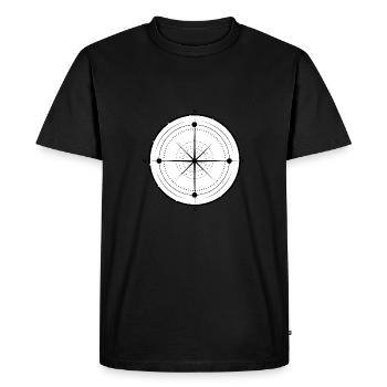 Compass World Travel Gift Holiday - Men's Premium Organic T-Shirt - black - Front - Nico (187cm)