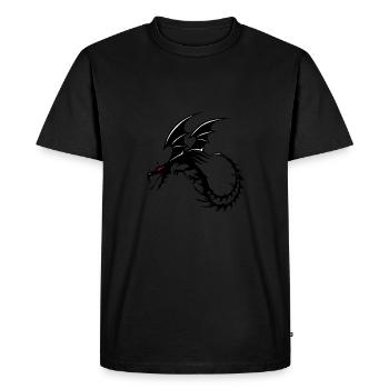 dragon tribal tattoo shape 2004 x - Men's Premium Organic T-Shirt - black - Front - Nico (187cm)