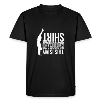 Gymnastique gymnastique Gymnastique au sol Gymnastique - T-shirt Premium bio Homme - noir - Devant - Nico (187cm)