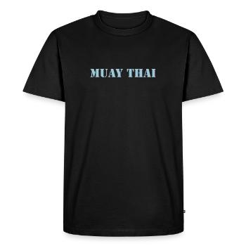 Muay thaï - T-shirt Premium bio Homme - noir - Devant - Nico (187cm)