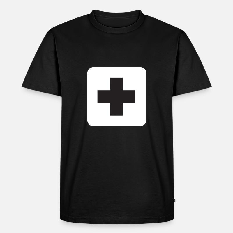 Erste Hilfe - Männer Premium Bio T-Shirt - Schwarz