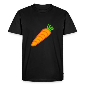carrots carrots ruebe veggie veggie vege - Men's Premium Organic T-Shirt - black - Front - Nico (187cm)