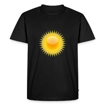 rainbow sun clouds weather rainbow sun cloud50 - Men's Premium Organic T-Shirt - black - Front - Nico (187cm)