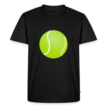 Balle de tennis - T-shirt Premium bio Homme - noir - Devant - Nico (187cm)