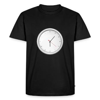 horloge montre clock time hourglass sabuhr88 - T-shirt Premium bio Homme - noir - Devant - Nico (187cm)