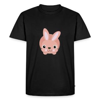 süßes rosa Häschen - T-shirt Premium bio Homme - noir - Devant - Nico (187cm)