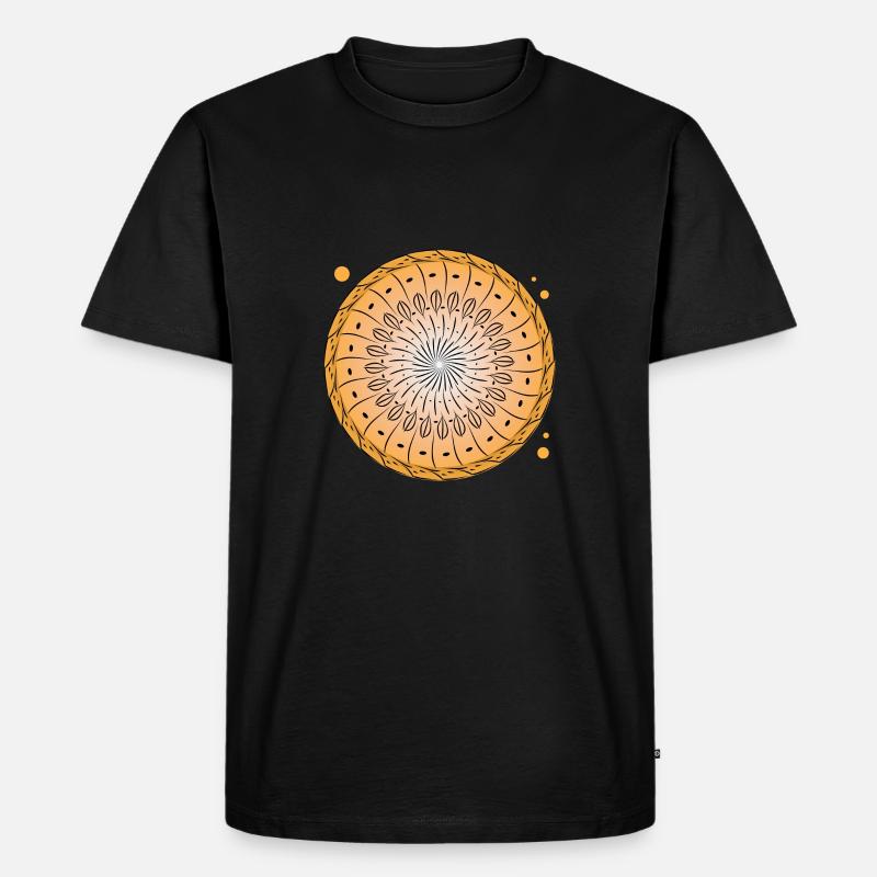 Rotating pattern circle - Men's Premium Organic T-Shirt - black