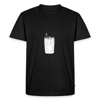 Gin Tonic verre au citron - transparent - T-shirt Premium bio Homme - noir - Devant - Nico (187cm)