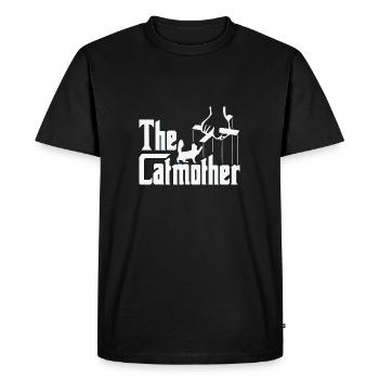 Chat drôle - T-shirt Premium bio Homme - noir - Devant - Nico (187cm)