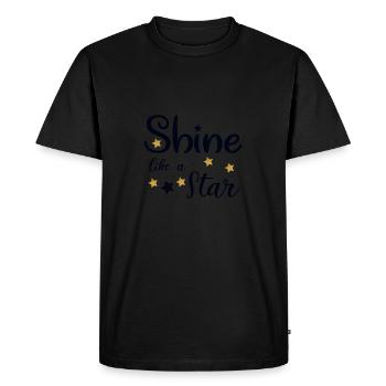 like a star - T-shirt Premium bio Homme - noir - Devant - Nico (187cm)
