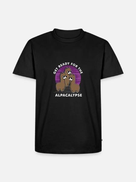 Get ready for the alpakalypse - Men's Premium Organic T-Shirt - black