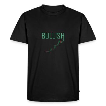 BULLISH MARKET - Stock Market Money Trading Finance - Men's Premium Organic T-Shirt - black - Front - Nico (187cm)